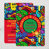 Crafts Playdate Einladung (Vorne/Hinten)