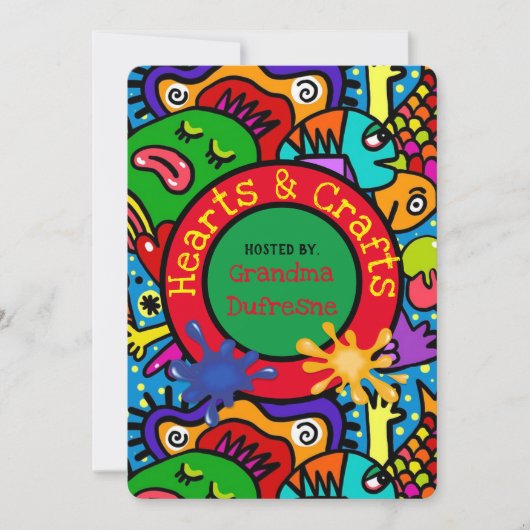 Crafts Playdate Einladung (Vorderseite)