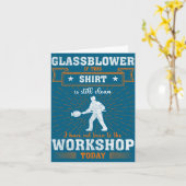 Craftsmen Quote Funny Glblower Karte (Gelbe Blume)