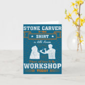 Craftsmen Quote Funny Stone Carver Karte (Gelbe Blume)