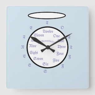 Crafty Acrylic Wall Clock Quadratische Wanduhr