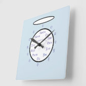 Crafty Acrylic Wall Clock Quadratische Wanduhr (Winkel)