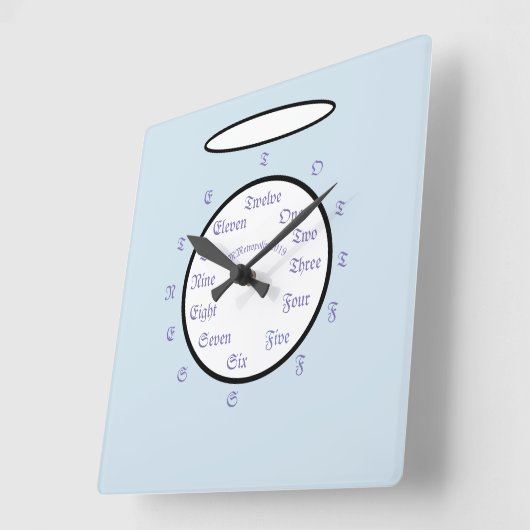 Crafty Acrylic Wall Clock Quadratische Wanduhr (Winkel)