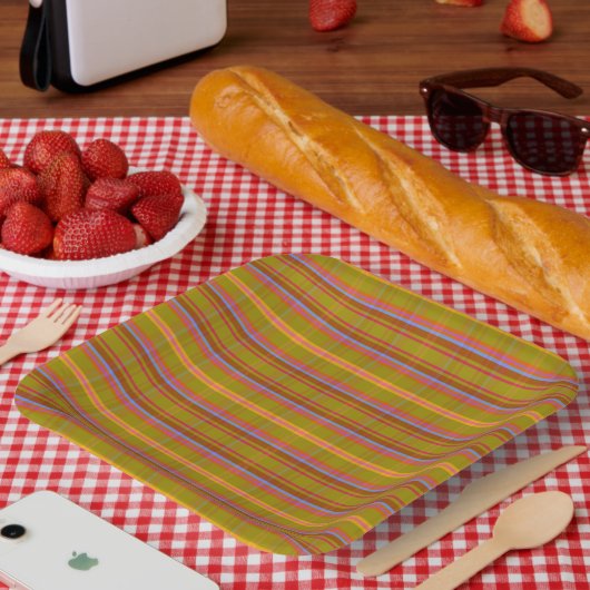 Crafty Candy Kariert CCCETOT Pappteller (Picknick)