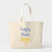 Crafty Chick Jumbo Stoffbeutel (Vorne)