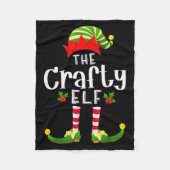 Crafty Christmas Elf Matching Pajama X-mas Party  Fleecedecke (Vorderseite)