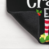 Crafty Christmas Elf Matching Pajama X-mas Party Mousepad (Ecke)