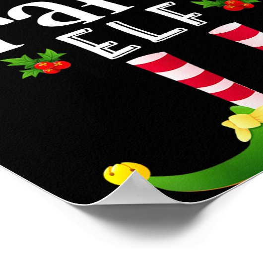 Crafty Christmas Elf Matching Pajama X-mas Party  Poster (Ecke)