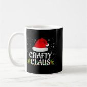 Crafty Claus Christmas Lights Santa Pajama Family  Kaffeetasse (Links)