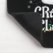 Crafty Claus Christmas Lights Santa Pajama Family  Mousepad (Ecke)
