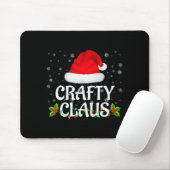 Crafty Claus Christmas Lights Santa Pajama Family  Mousepad (Mit Mouse)