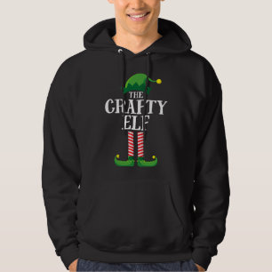 Crafty Elf Matching Familienweihnachtliches Party Hoodie