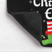 Crafty Elf Xmas Family Matching Elf Squad Christma Mousepad (Ecke)