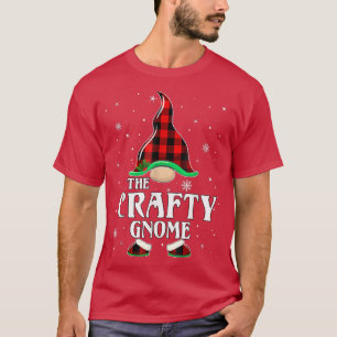 Crafty Gnome Buffalo Kariert Matching Family Chris T-Shirt