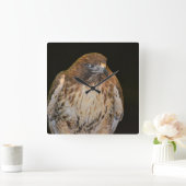 Crafty Hawk Quadratische Wanduhr (Zuhause)