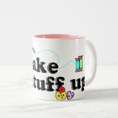 Crafty - ich bilde Material Zweifarbige Tasse (VorderseiteRechts)