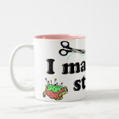 Crafty - ich bilde Material Zweifarbige Tasse (Links)