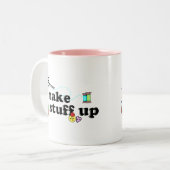 Crafty - ich bilde Material Zweifarbige Tasse (Vorderseite Links)