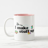 Crafty - ich bilde Material Zweifarbige Tasse (Links)
