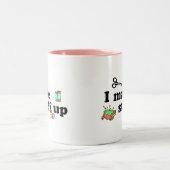 Crafty - ich bilde Material Zweifarbige Tasse (Mittel)