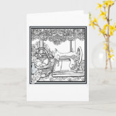 Crafty Kittens Grußkarte von imAGYnationen Karte (Gelbe Blume)