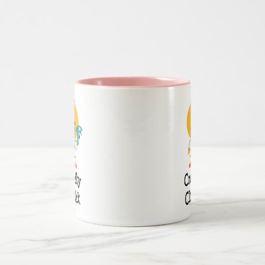 Crafty Küken-Tasse Zweifarbige Tasse (Mittel)