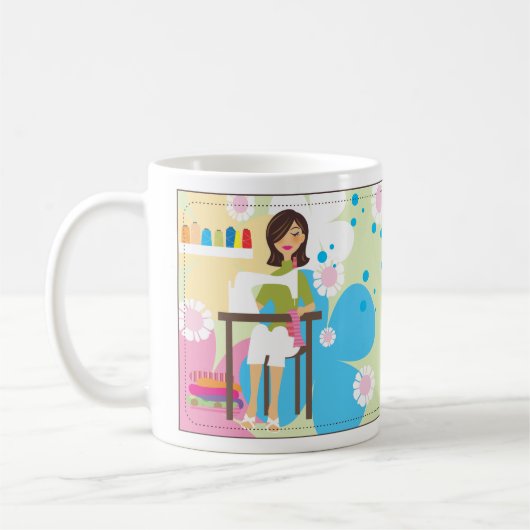 Crafty Mädchen-Tasse Kaffeetasse (Links)