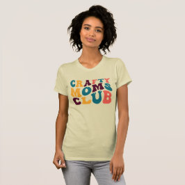 Crafty Mamas Club Groovy Summer Vibes Sad Beige T-Shirt