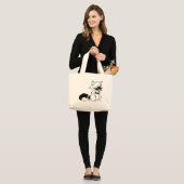 Crafty Raccoon Jumbo Stoffbeutel (Vorderseite (Model))