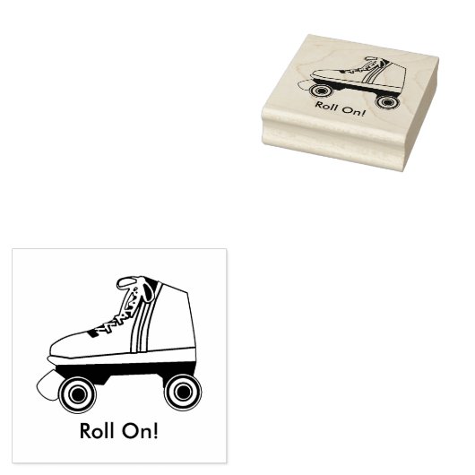 Crafty Roller Skate Gummistempel (Stempel)