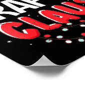 Crafty Santa Claus Christmas Matching Costume  Poster (Ecke)