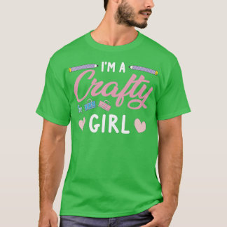 Crafty Scrapbooking Girl Book Lover T-Shirt