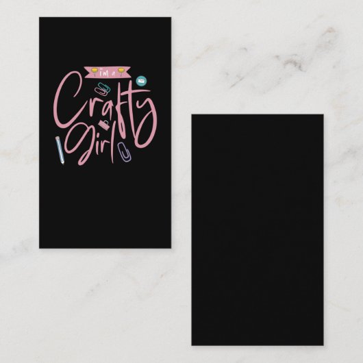 Crafty Scrapbooking Giro Book Crafting Liebe Visitenkarte (Vorne/Hinten)