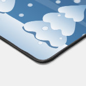 Crafty Snowman Knitting Scarf Schreibtischunterlage (Ecke)