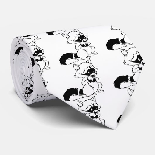 Crafty Waschbär Krawatte (Gerollt)