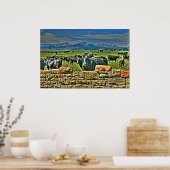 Crag Eyrie Cow Poster (Küche)