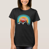Craggy Vintag Retro Sunset T-Shirt (Vorderseite)
