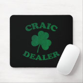 Craic Er Lustiger St. Patrick's Day Shamrock Tee Mousepad (Mit Mouse)