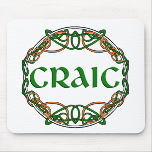 CRAIC Irischer Spaß! Vergnügen! Mousepad