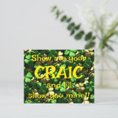 Craic Kleeblatts Postkarte (Stehend Vorderseite)