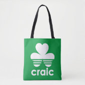 Craic Three Stripes St Patricks Day Irish Kleeblat Tasche (Vorderseite)