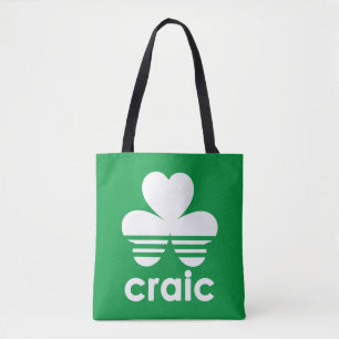 Craic Three Stripes St Patricks Day Irish Kleeblat Tasche