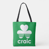Craic Three Stripes St Patricks Day Irish Kleeblat Tasche (Rückseite)