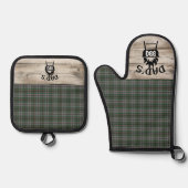 Craig Ancient Original Scottish Tartan Ofenhandschuh & Topflappen-Set (Vorderseite)