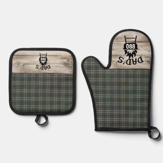 Craig Ancient Original Scottish Tartan Ofenhandschuh & Topflappen-Set (Vorderseite)