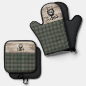 Craig Ancient Original Scottish Tartan Ofenhandschuh & Topflappen-Set (Vorderseite/Rückseite)