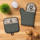 Craig Ancient Original Scottish Tartan Ofenhandschuh & Topflappen-Set (Oben Unten)