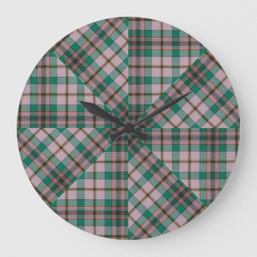 CRAIG ANCIENT TARTAN GROßE WANDUHR (Vorderseite)