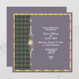 Craig Ancient Tartan Wedding Einladung
