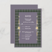 Craig Ancient Tartan Wedding RSVP (Vorne/Hinten)